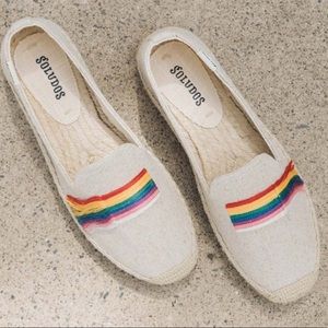 SOLUDOS NWOB Pride Espadrille Smoking Slipper